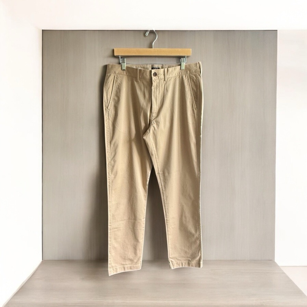 Men’s J. Crew Flex Straight Stretch Pants! Tan! Size 34x34 - Picture 4 of 5